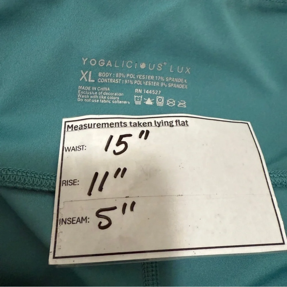 Yogalicious Lux bike shorts- XL